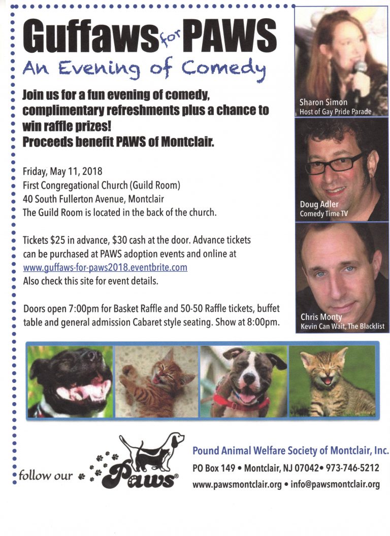 Guffaws For PAWS 2018